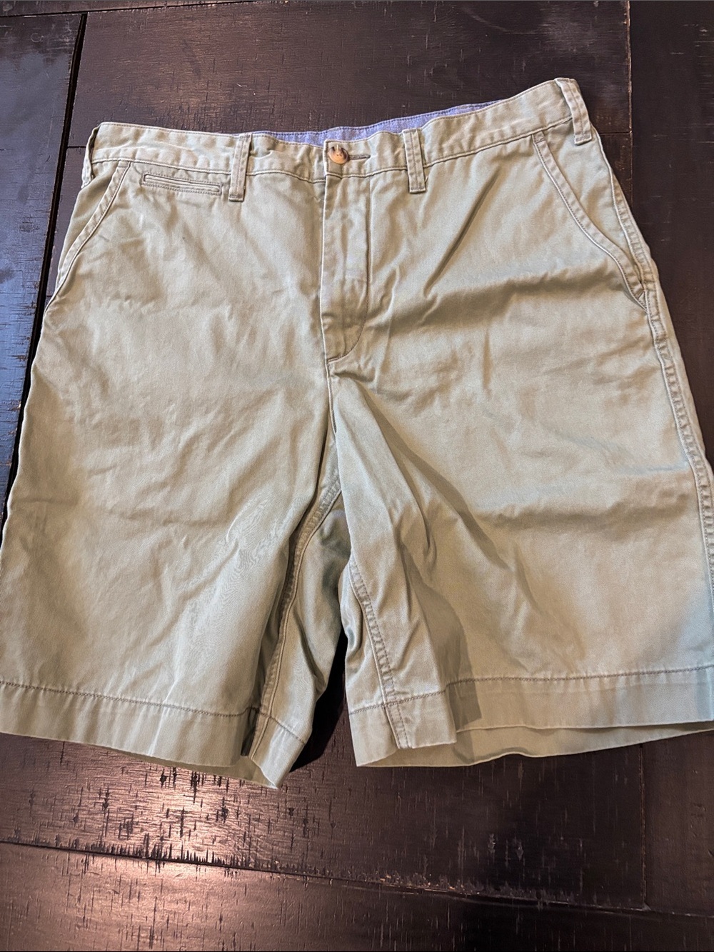 Men's Polo Ralph Lauren Relaxed Fit Classic Light Green Cotton Shorts Size 32